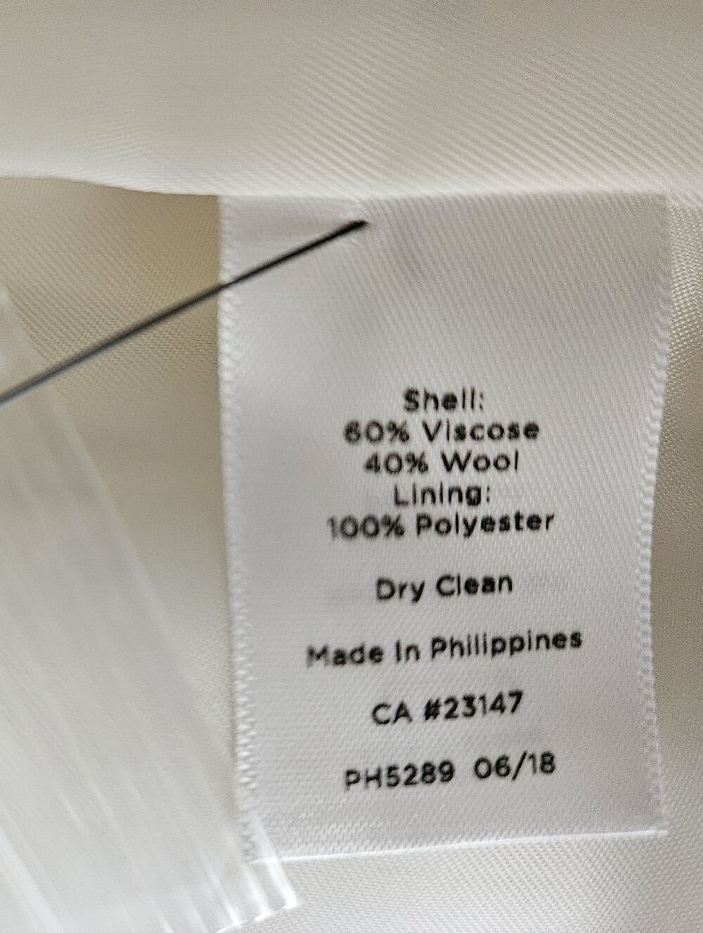 NWOT TALBOTS Feminine Boiled Wool Winter White Jacket | SZ 8P - Picture 14 of 14